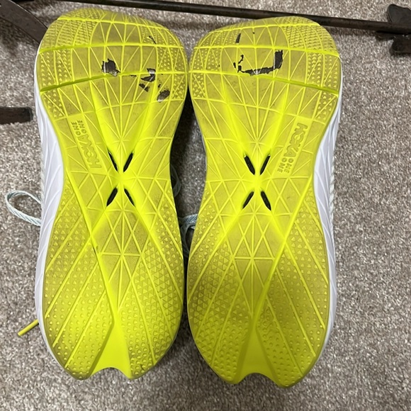 Hoka One One Carbon X3 Running Shoe Billowing Sail Evening Primrose Womens US 9B - Picture 12 of 14